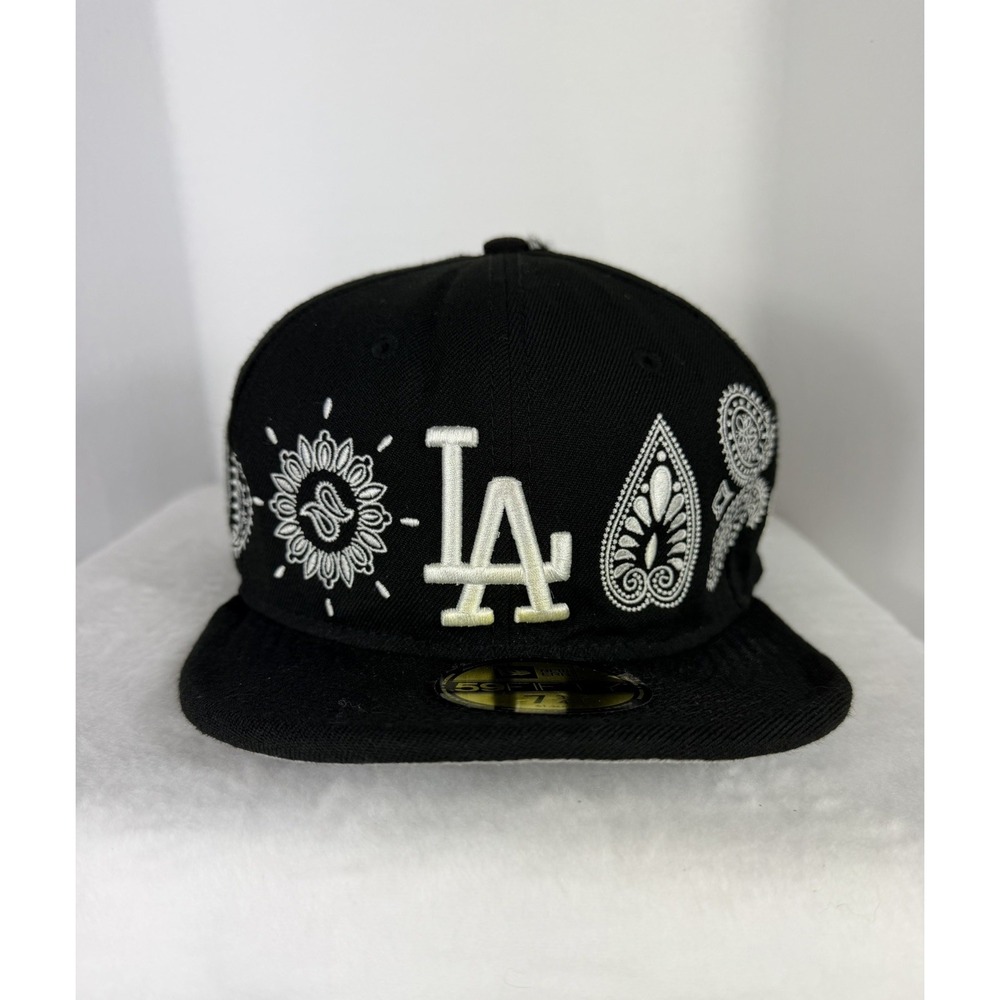 New Era 59FIFTY Los Angeles Dodgers MLB Fitted Cap Black White Hat